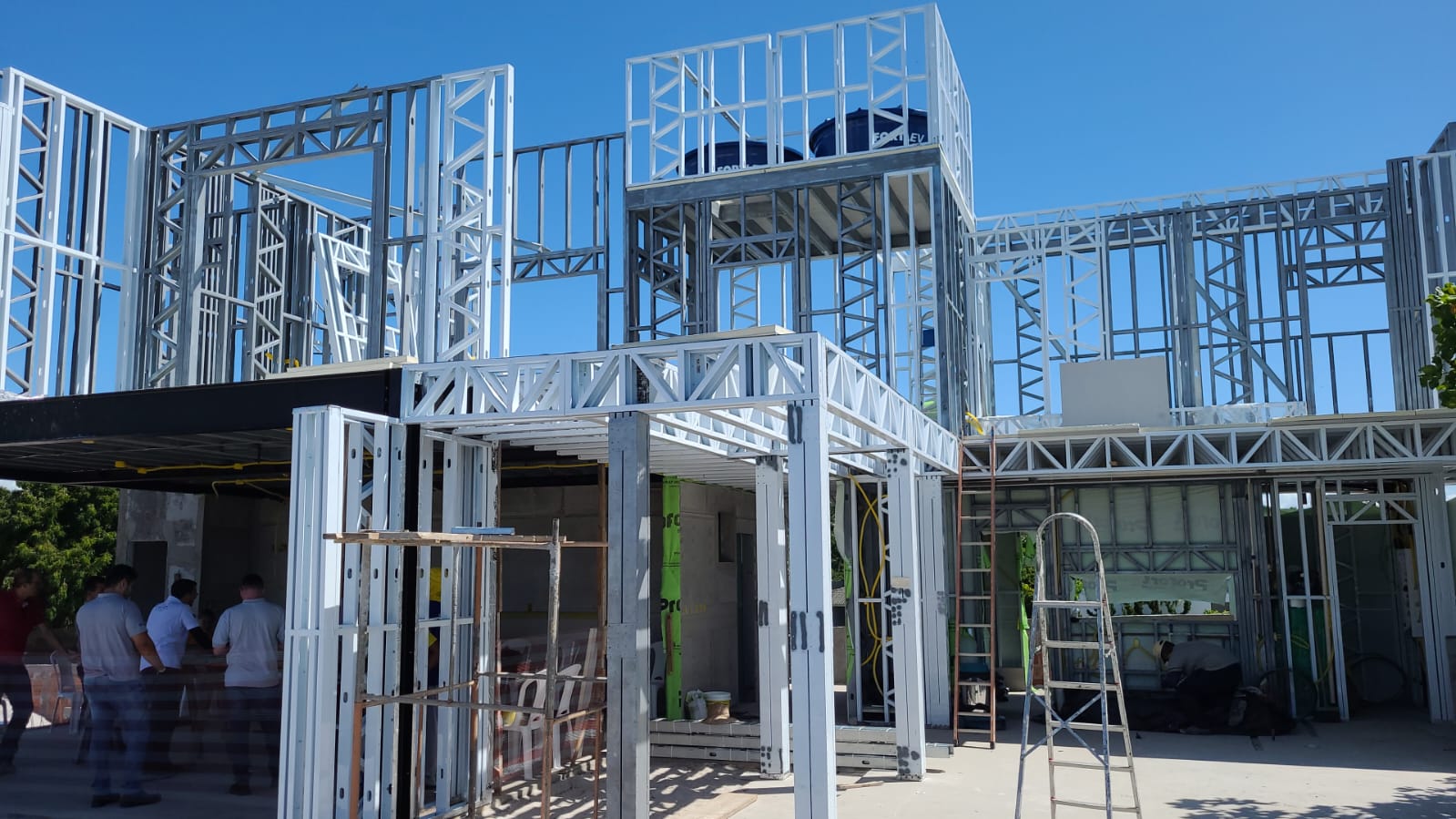 Steel Frame construção civil em uma empresa